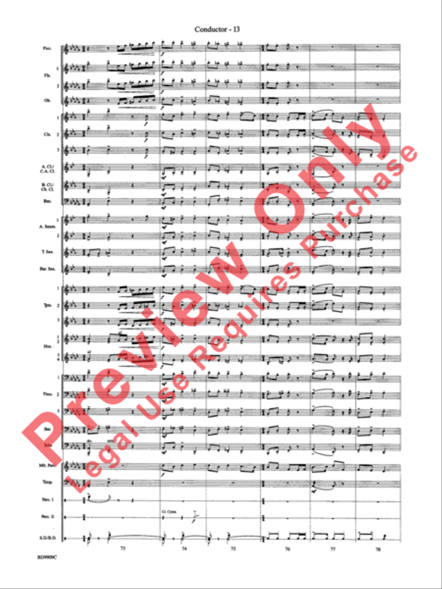I'm Seventeen Come Sunday Concert Band scores gallery preview page 16