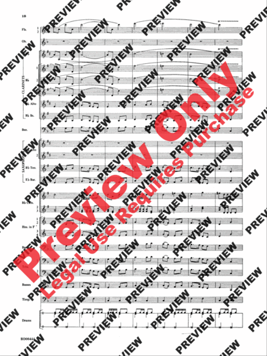 Lethbridge Overture Concert Band scores gallery preview page 19