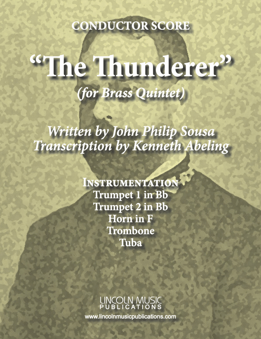 March - The Thunderer (for Brass Quintet) Brass Quintet scores gallery preview page 1