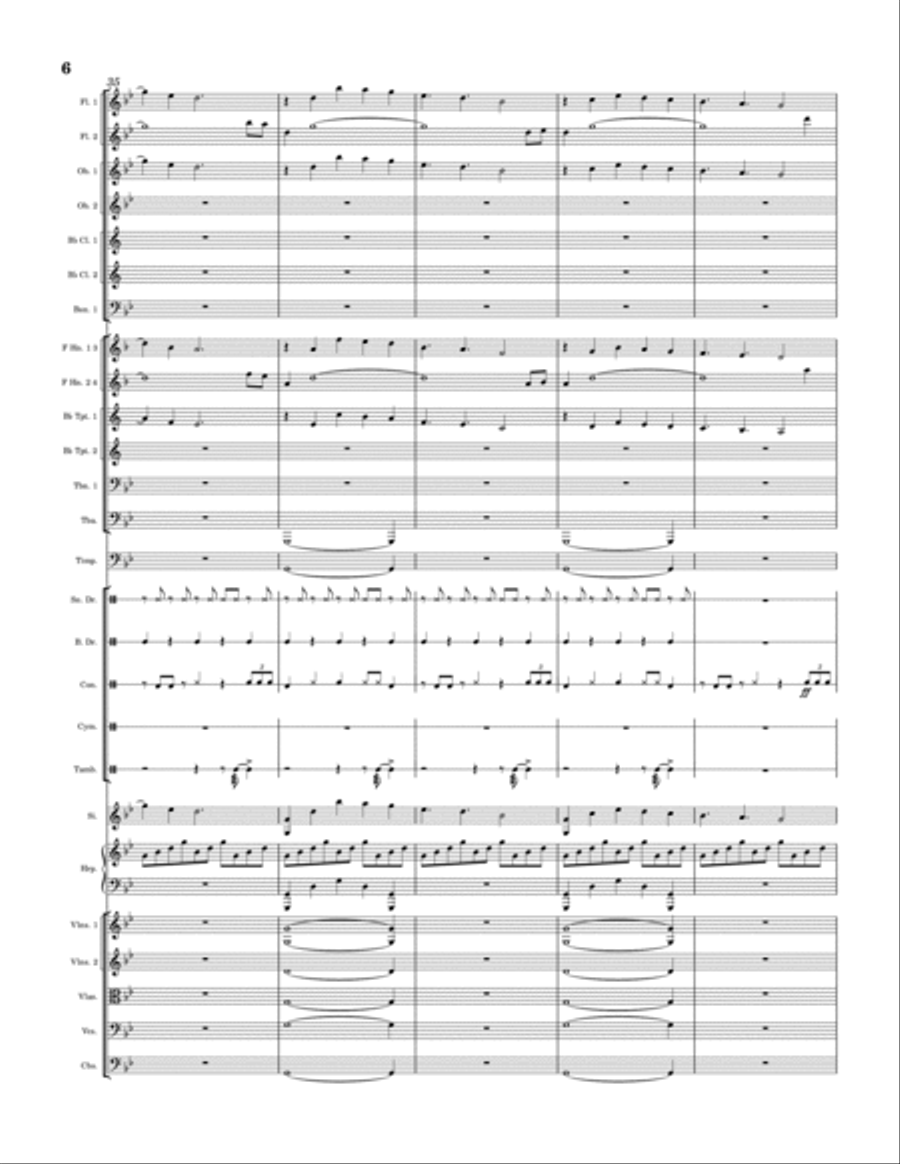 The Valley of the Dry Bones Full Orchestra scores gallery preview page 6