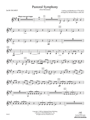 Pastoral Symphony (First Movement): 2nd B-flat Trumpet