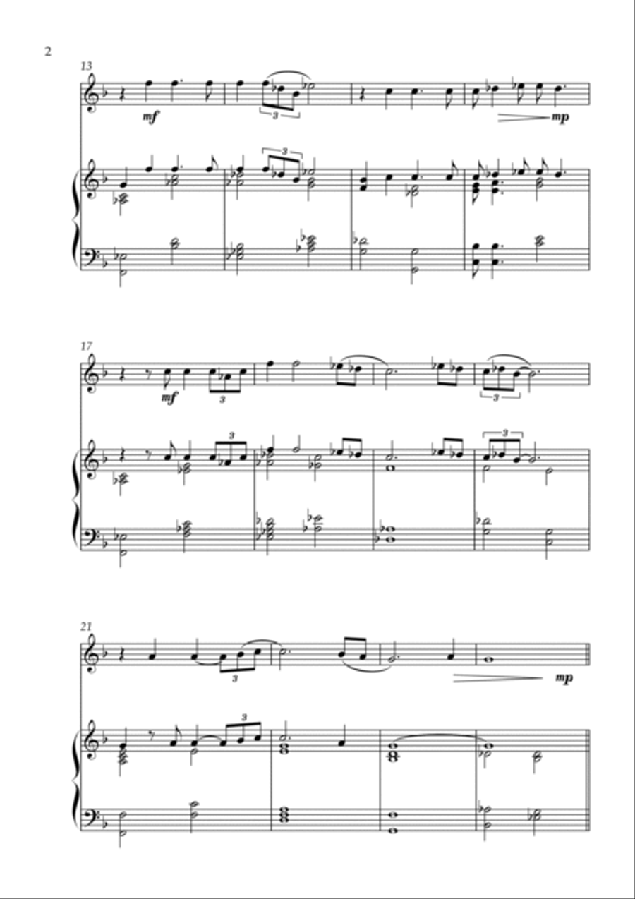 Lament Piano scores gallery preview page 2