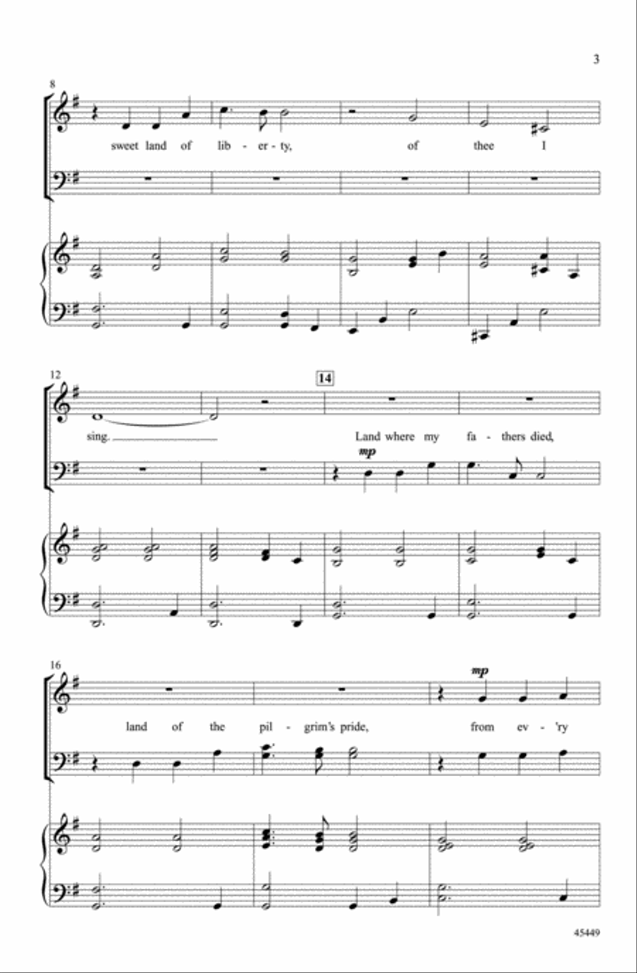 Let Freedom Ring! Choir scores gallery preview page 2