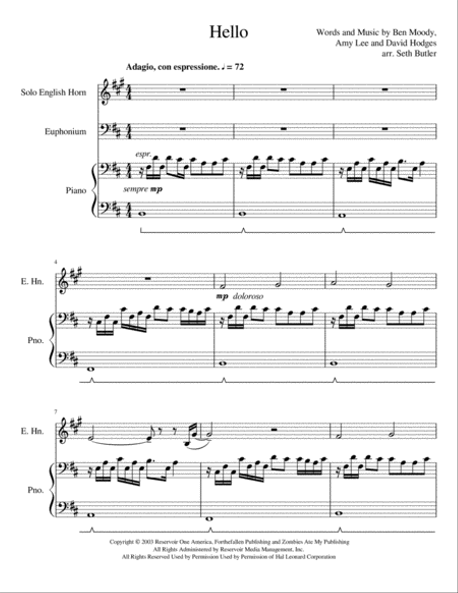Hello Small Ensemble scores gallery preview page 1
