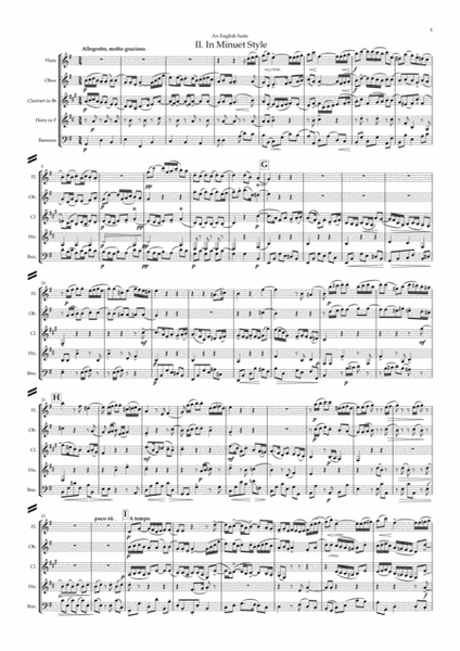 Parry: An English Suite (Complete) - wind quintet image number null