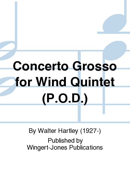 Concerto Grosso For Wind Quintet