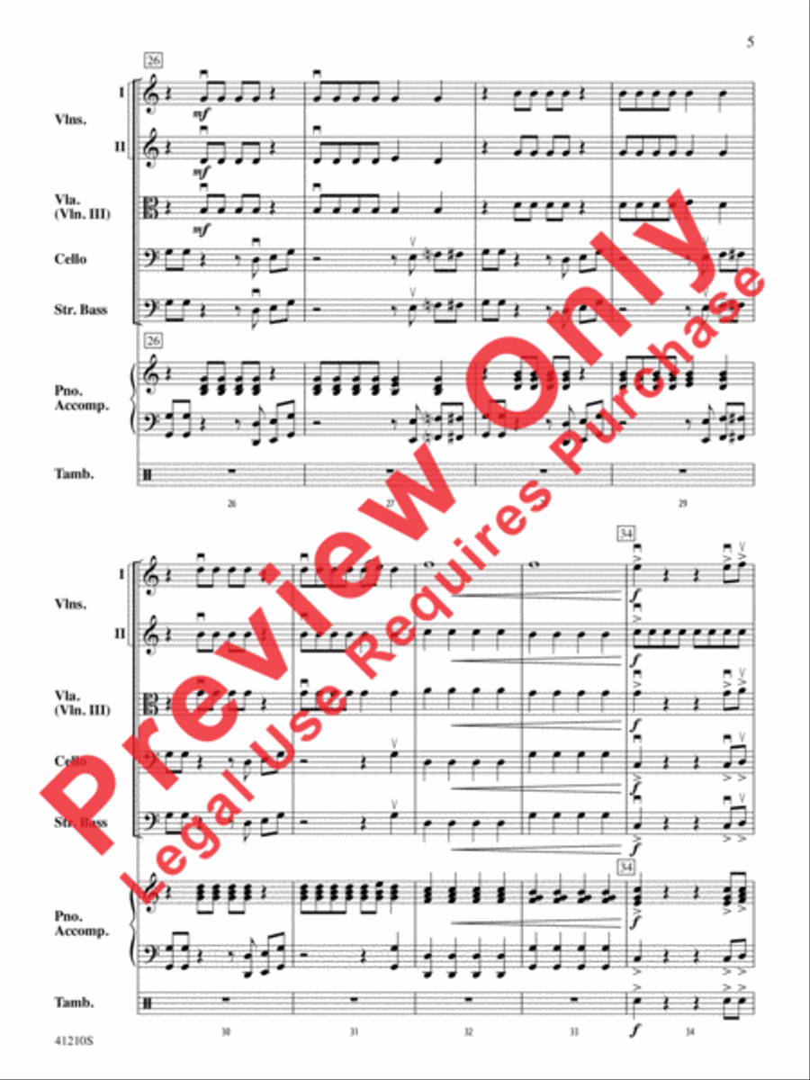 Little Shop of Horrors Little Shop of Horrors String Orchestra scores gallery preview page 6
