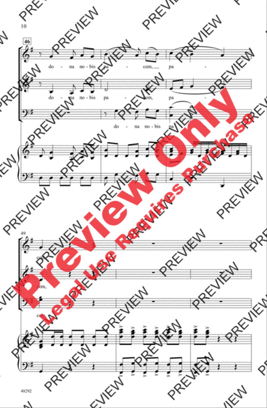 Dona Nobis Pacem Dona Nobis Pacem 3-Part scores gallery preview page 10