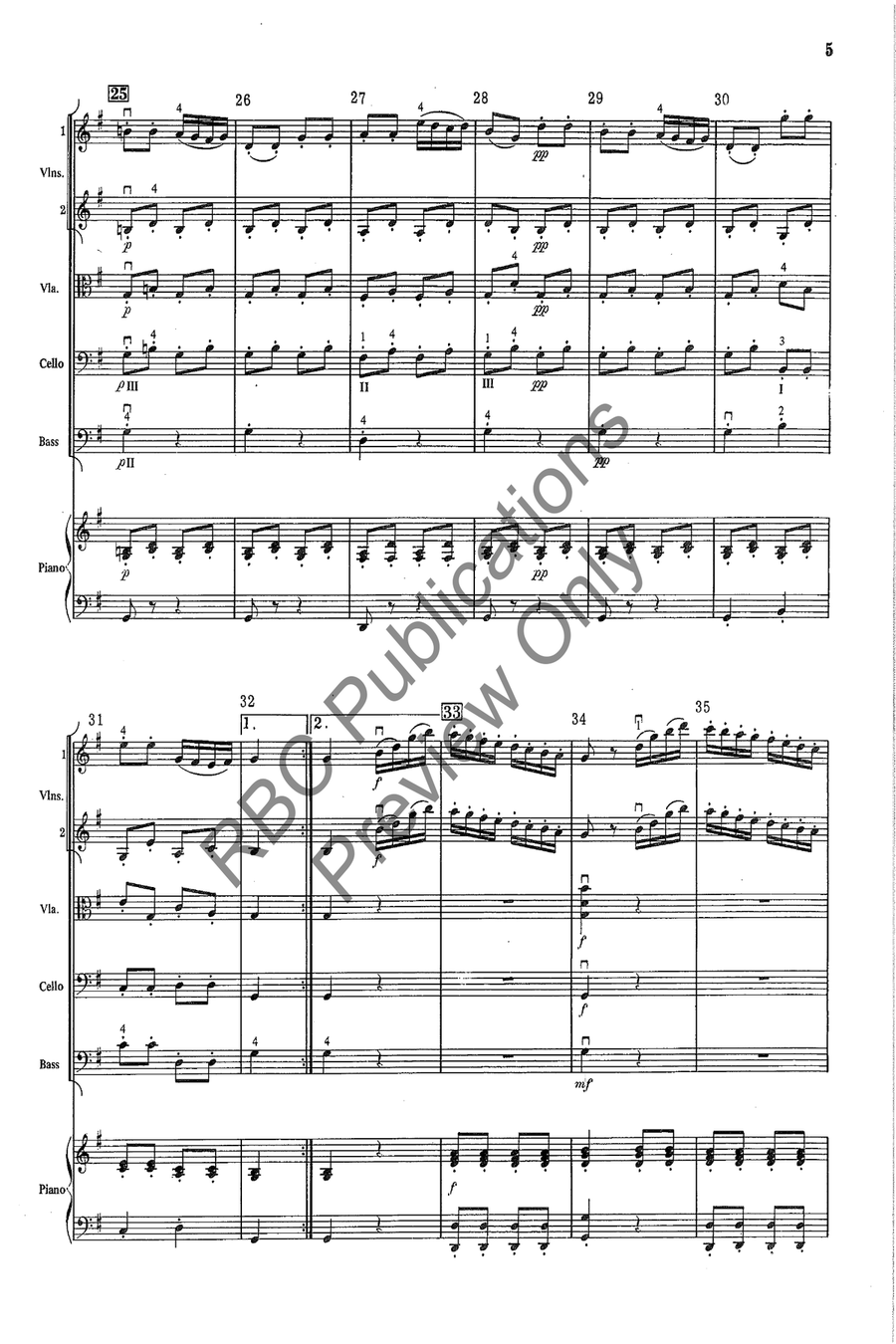 Concert March Concert March String Orchestra scores gallery preview page 6