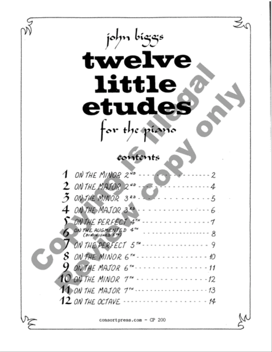 Twelve Little Etudes Twelve Little Etudes Piano Method scores gallery preview page 18