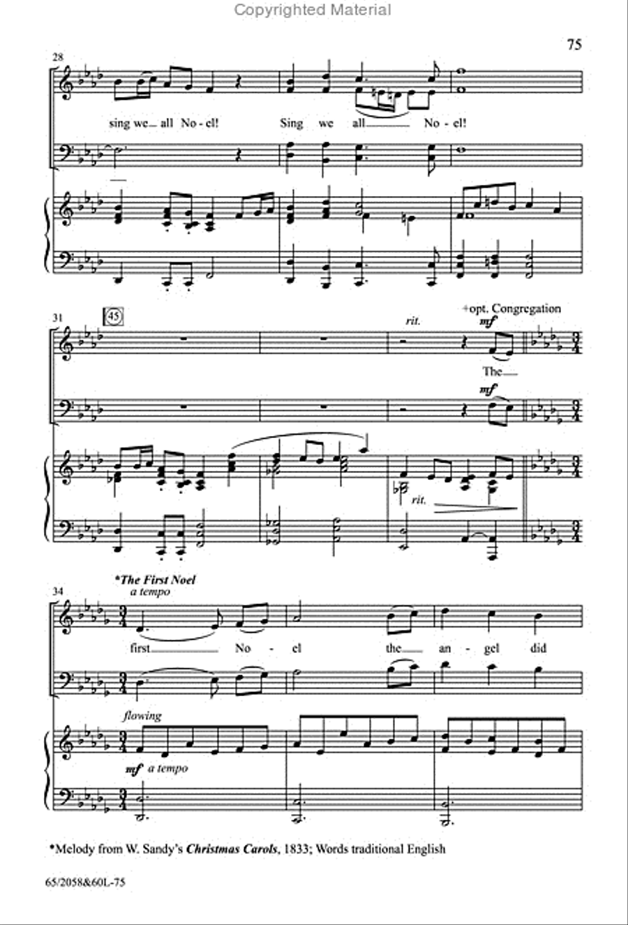 The Christmas Story - SATB Score with Performance CD 4-Part scores gallery preview page 42
