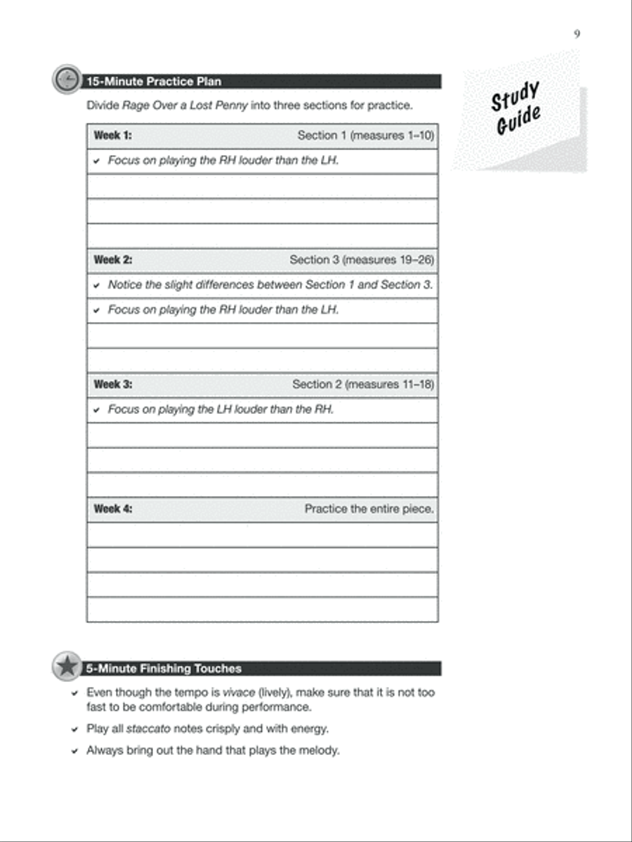 Piano for Busy Teens, Book 1 Piano Solo scores gallery preview page 9