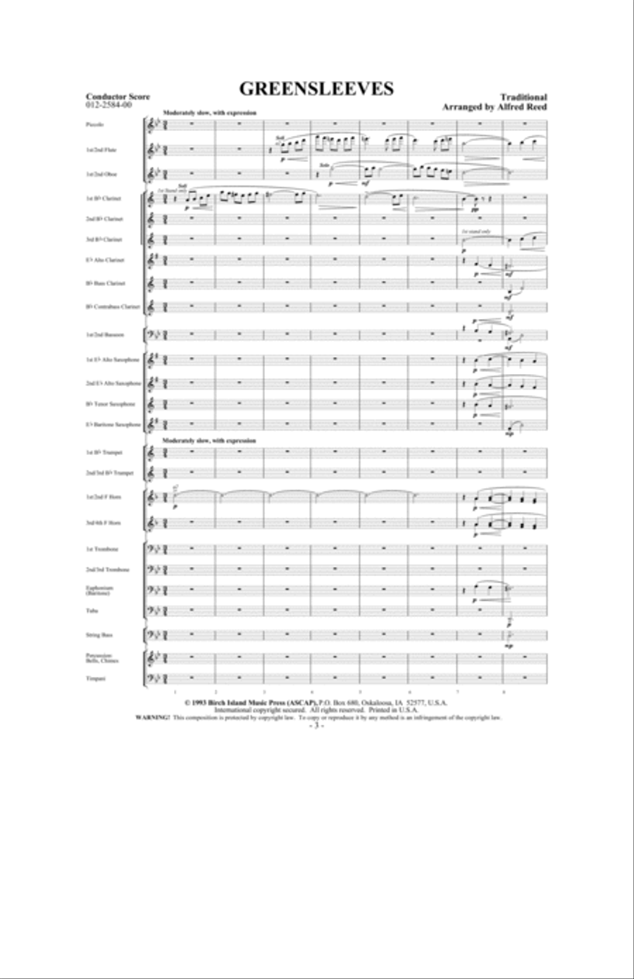 Greensleeves Concert Band scores gallery preview page 2