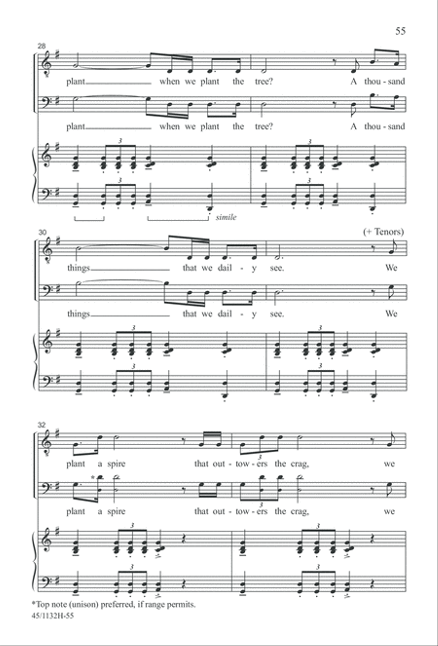 Singable Solutions for TB Choirs TB scores gallery preview page 55