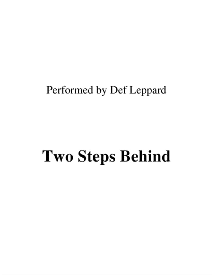 Two Steps Behind Small Ensemble scores gallery preview page 1