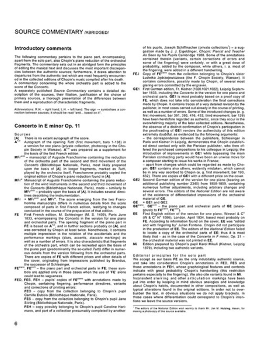 Concerto No. 1 in E Minor Op. 11 – Version for One Piano Piano Solo scores gallery preview page 4