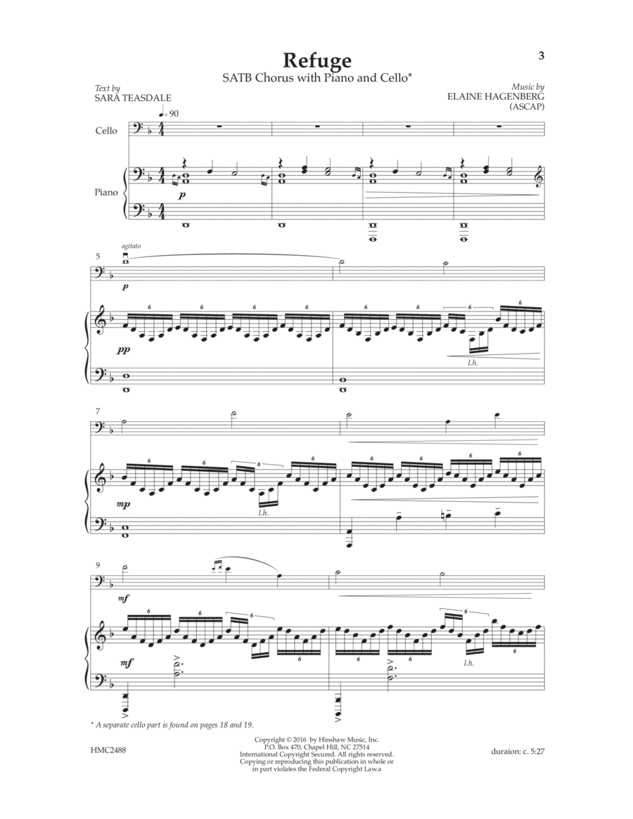Refuge Refuge 4-Part scores gallery preview page 1