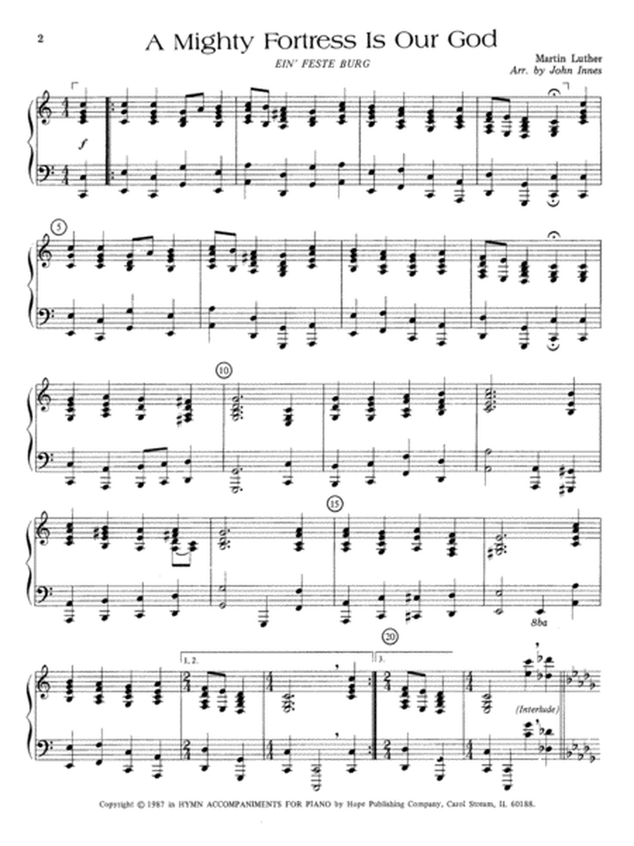 Hymn Accompaniments for Piano