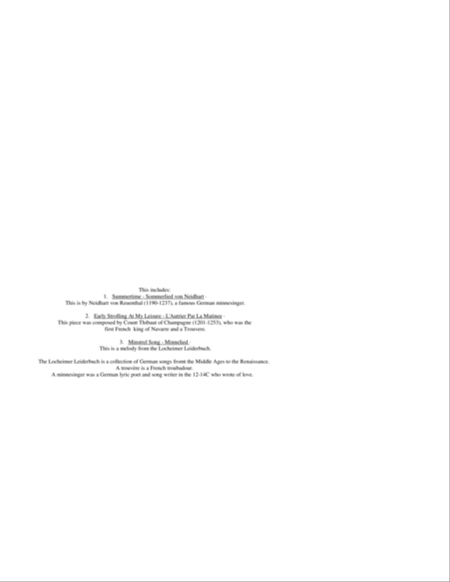 Trouvères and Minnesingers Small Ensemble scores gallery preview page 2