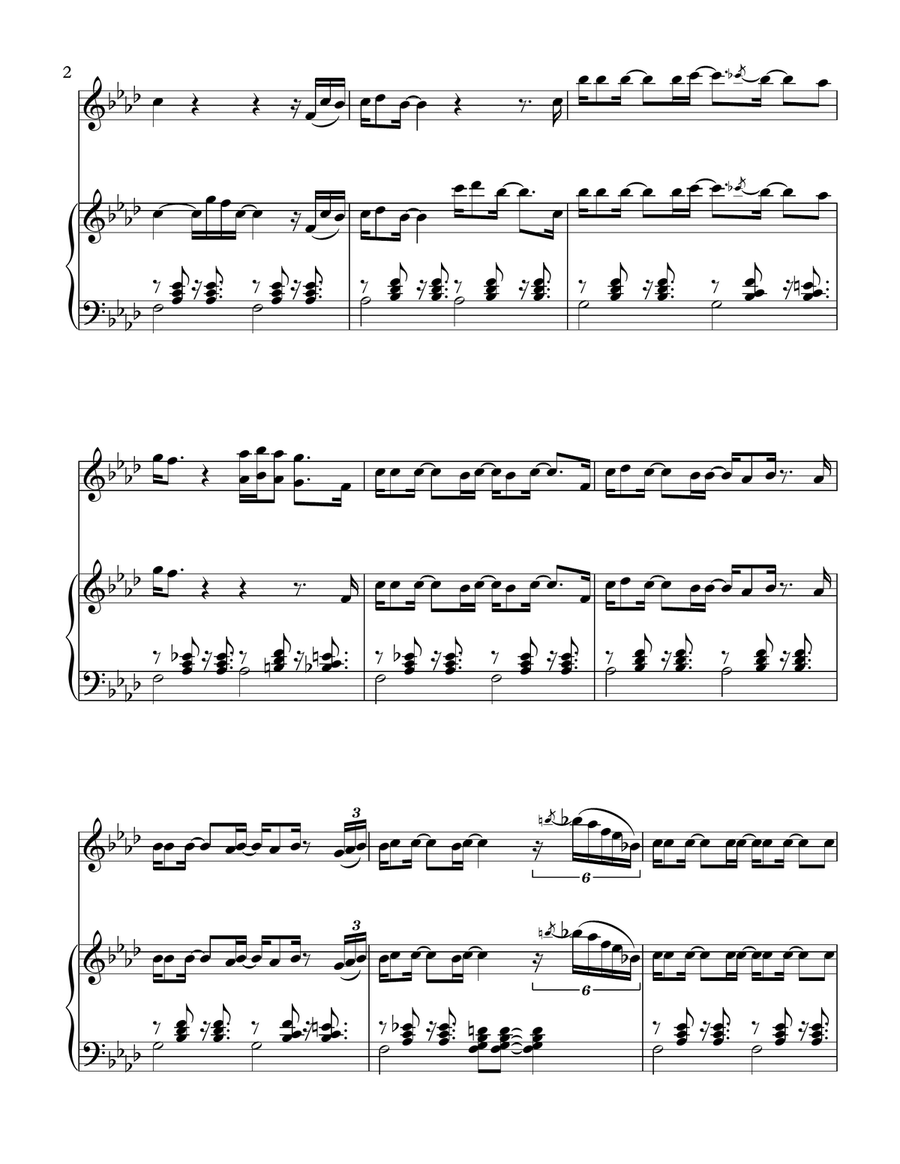 Fragile Violin Solo scores gallery preview page 3