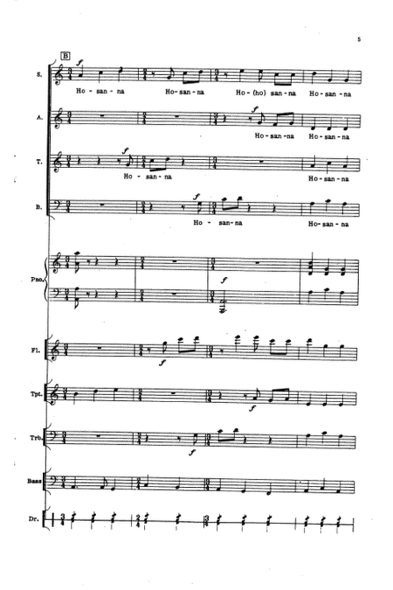Hosanna (SATB - Vocal Score)