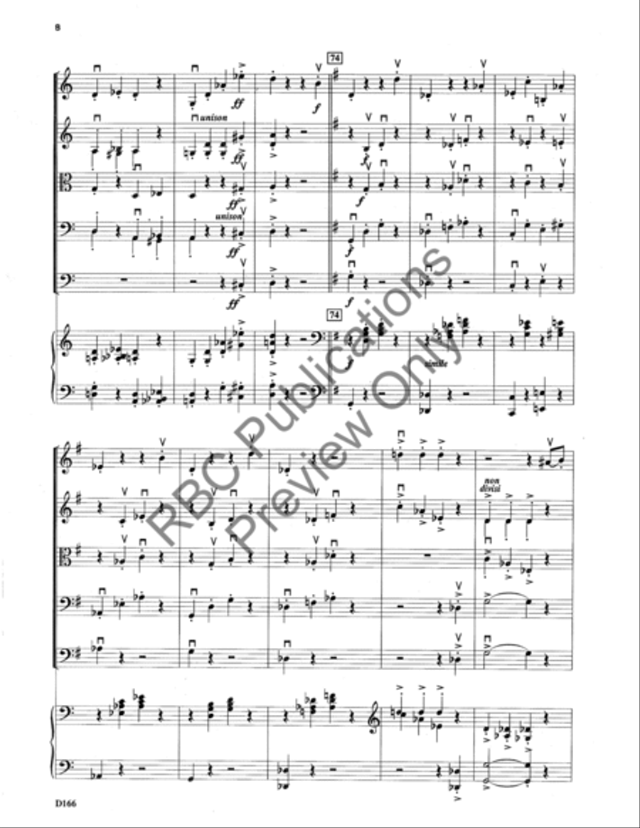 Etudes For String Martele March (Score) String Orchestra scores gallery preview page 11