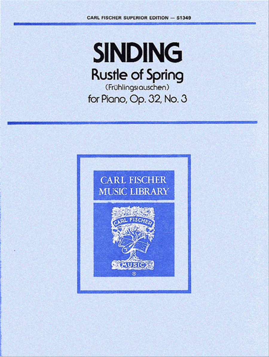 Rustle of Spring (Fruhlingsrauchen), Op. 32, No. 3 Piano Solo scores gallery preview page 1