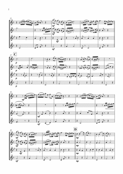 Santa Lucia - Italian Folk Song - Here in the twighlight - Clarinet Quartet