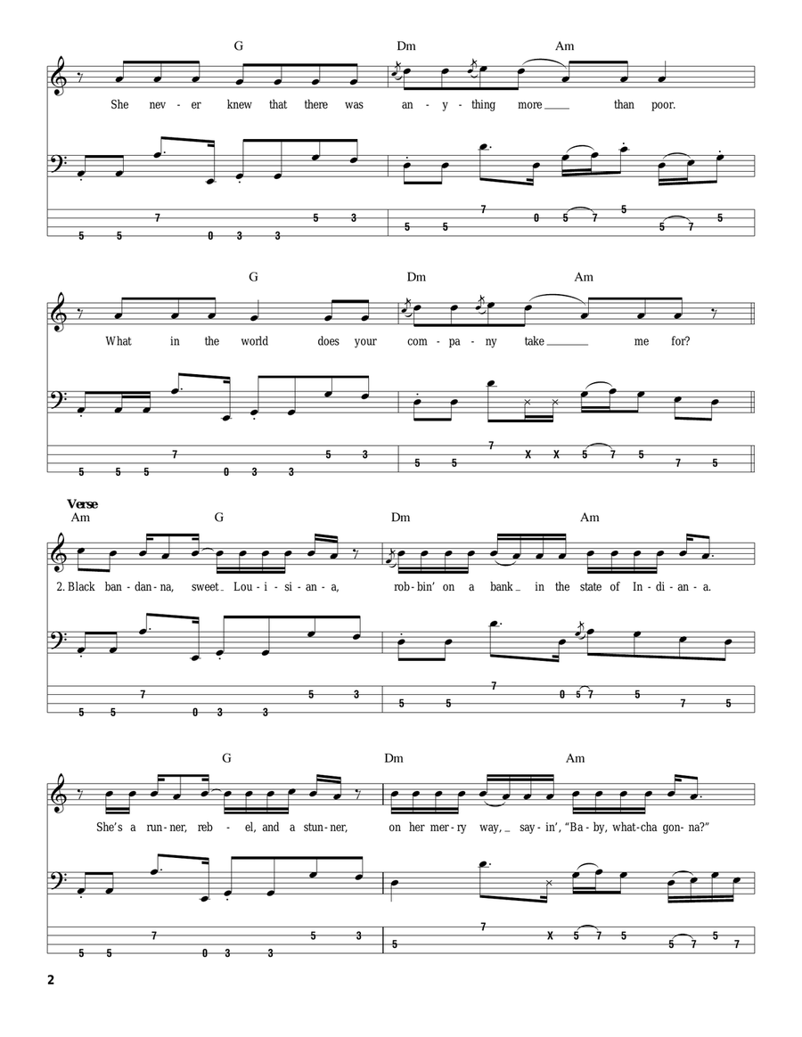 Dani California Acoustic Guitar scores gallery preview page 2