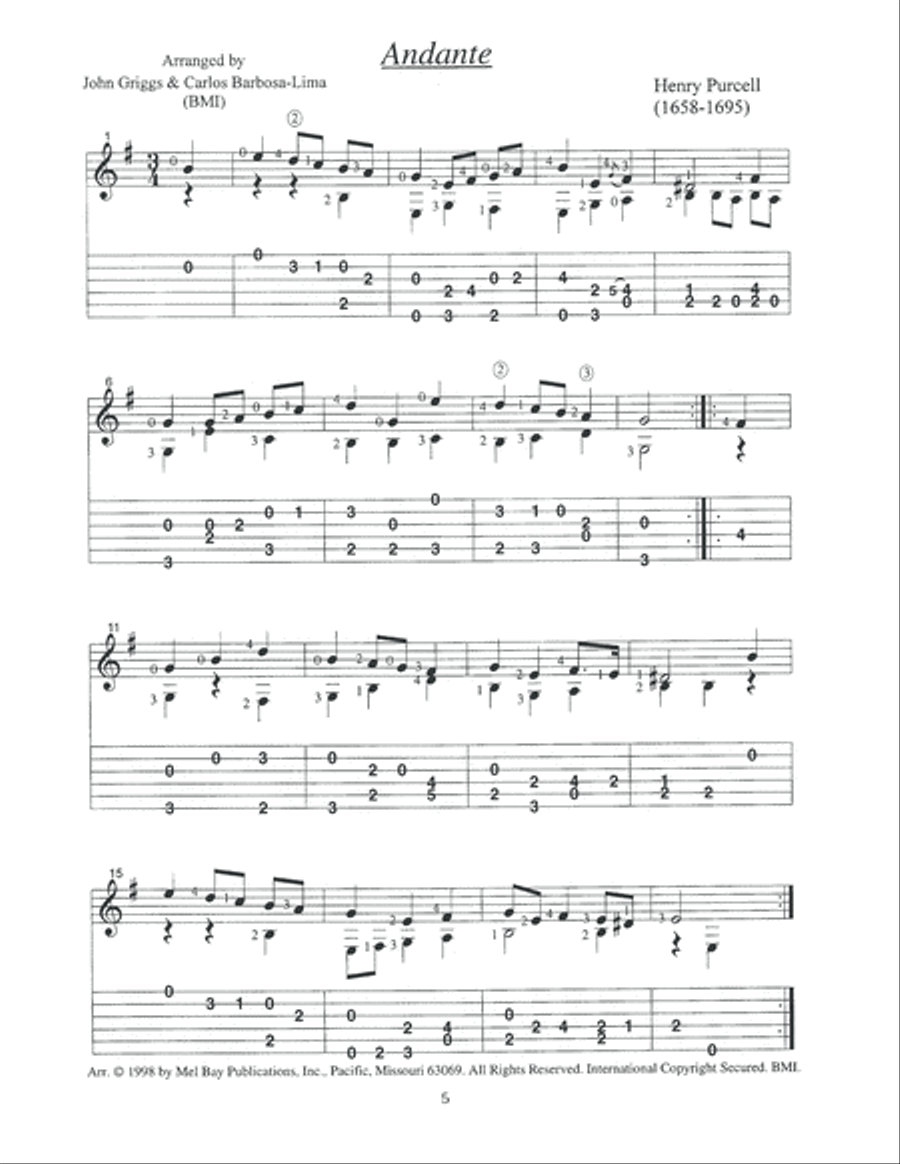 Carlos Barbosa-Lima: 30 Short Pieces for Guitar Classical Guitar scores gallery preview page 6