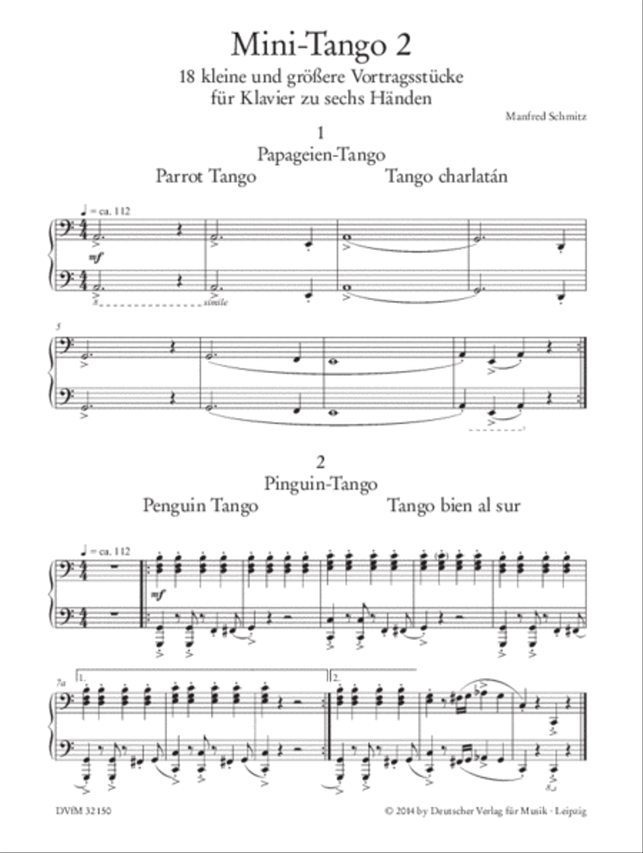 Mini Tango Mini Tango Piano Solo scores gallery preview page 2