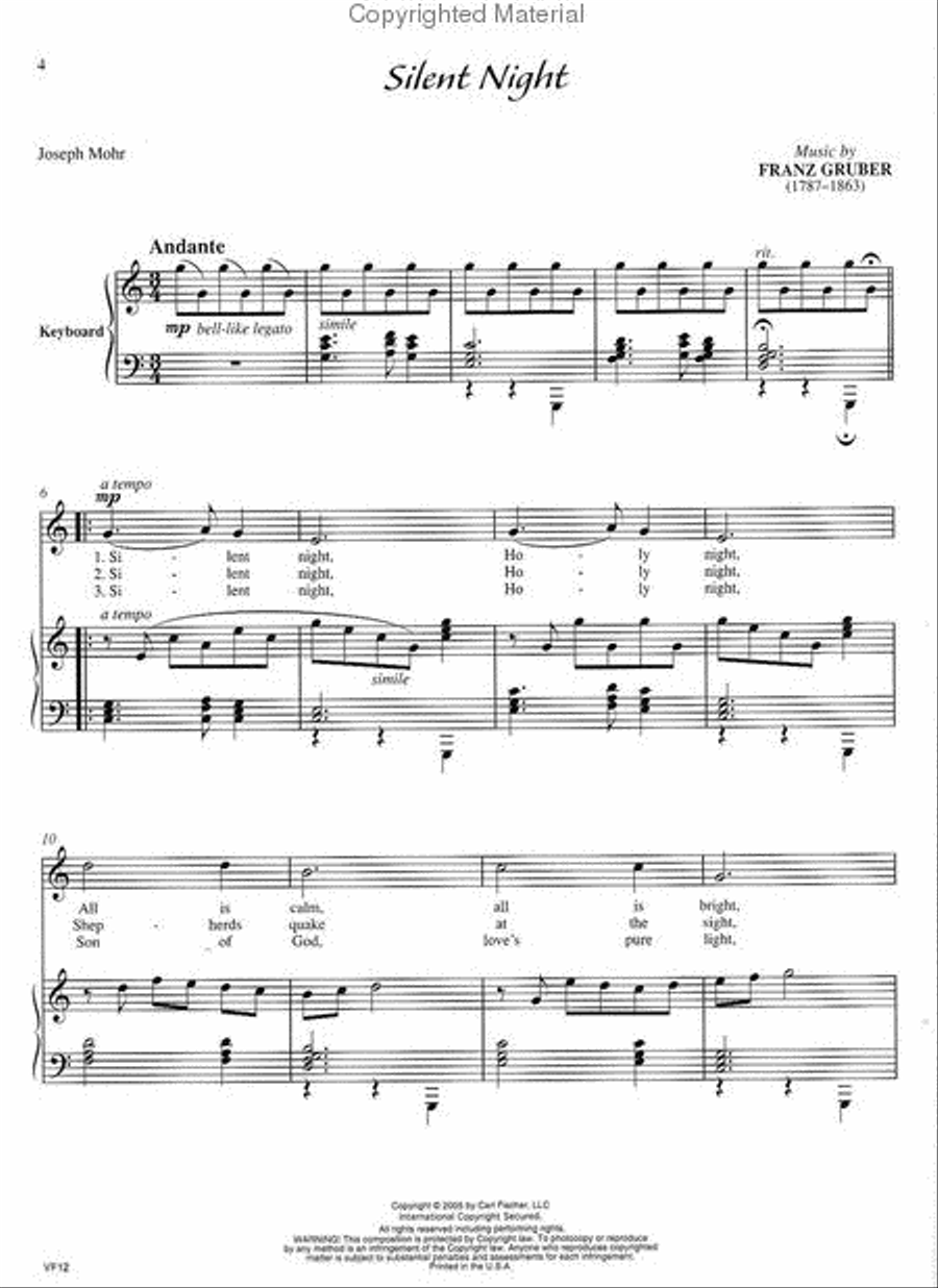 Classics For Christmas Voice scores gallery preview page 2