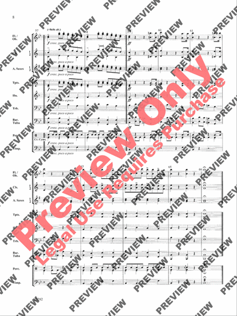 The Barber of Seville Concert Band scores gallery preview page 9