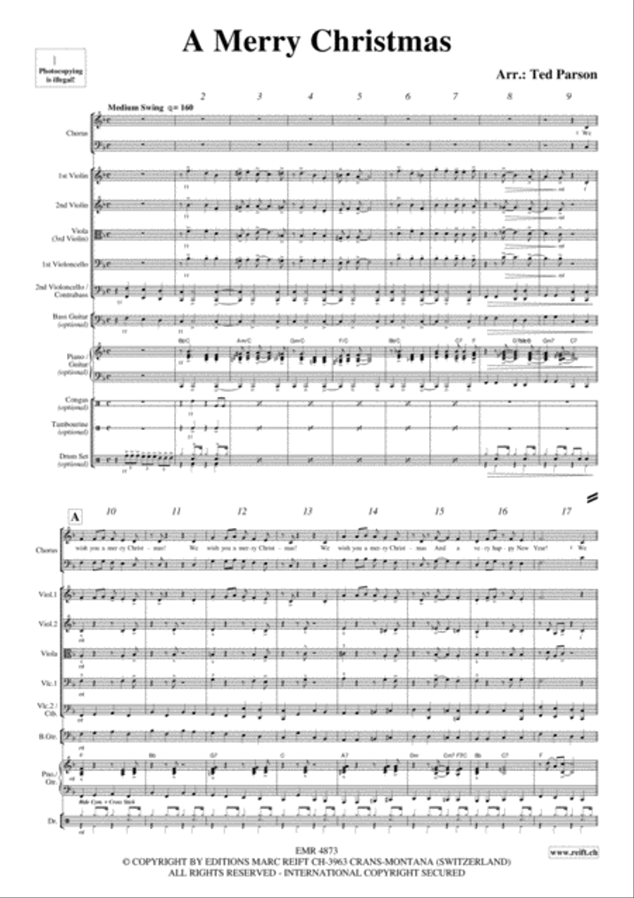 A Merry Christmas String Orchestra scores gallery preview page 4