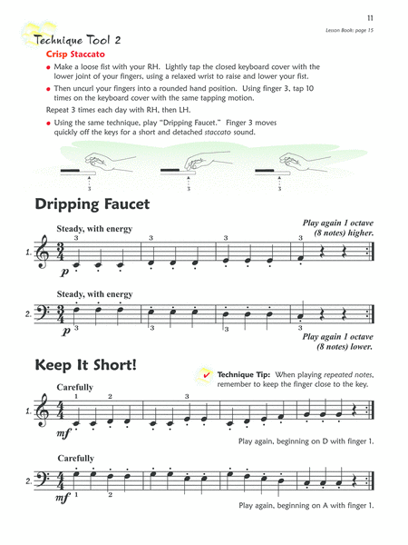 Premier Piano Course Technique, Book 1B