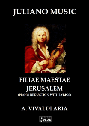 Book cover for FILIAE MAESTAE JERUSALEM (PIANO REDUCTION WITH LYRICS) - A. VIVALDI