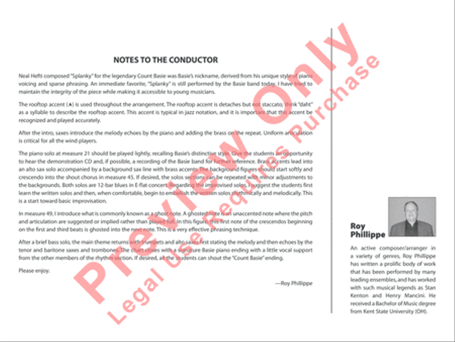 Splanky Jazz Ensemble scores gallery preview page 3