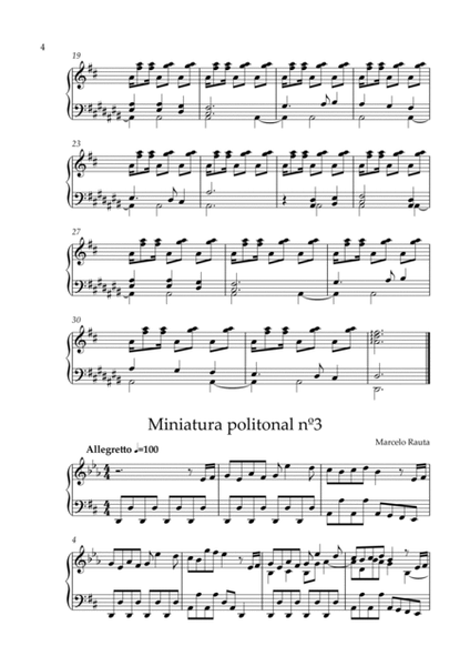 12 miniaturas politonais para cravo ou piano (12 polytonal miniatures)