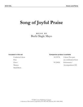 Song of Joyful Praise - Flute and Percussion Score and Parts