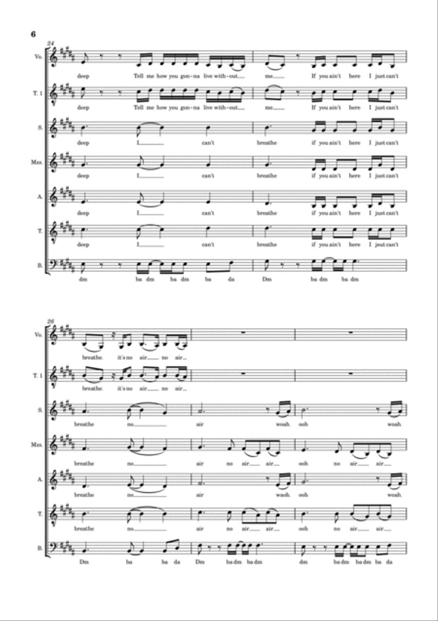 No Air Divisi scores gallery preview page 6
