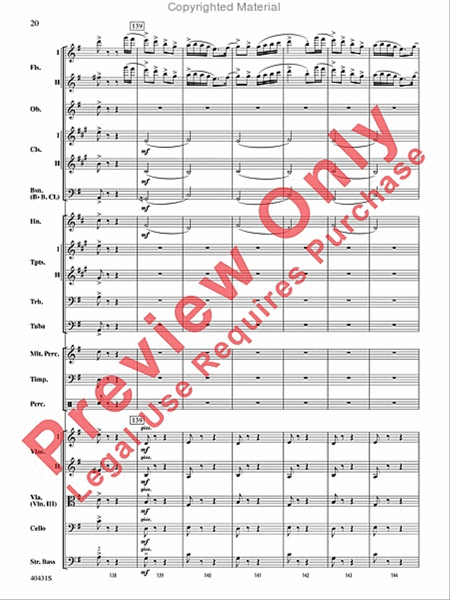 Leroy Anderson's Irish Suite, Part 2 (Themes from) Full Orchestra scores gallery preview page 21