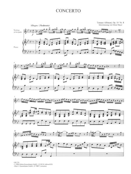Concerto a cinque Op. 10/8