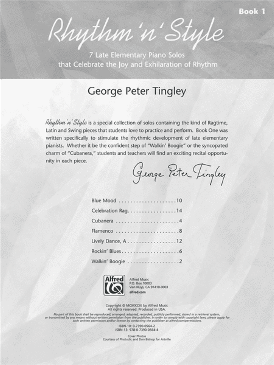 Rhythm 'n' Style, Book 1 Rhythm 'n' Style, Book 1 Easy Piano scores gallery preview page 2