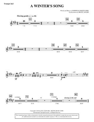 A Winter's Song (from Winter's Grace) - Bb Trumpet 2,3