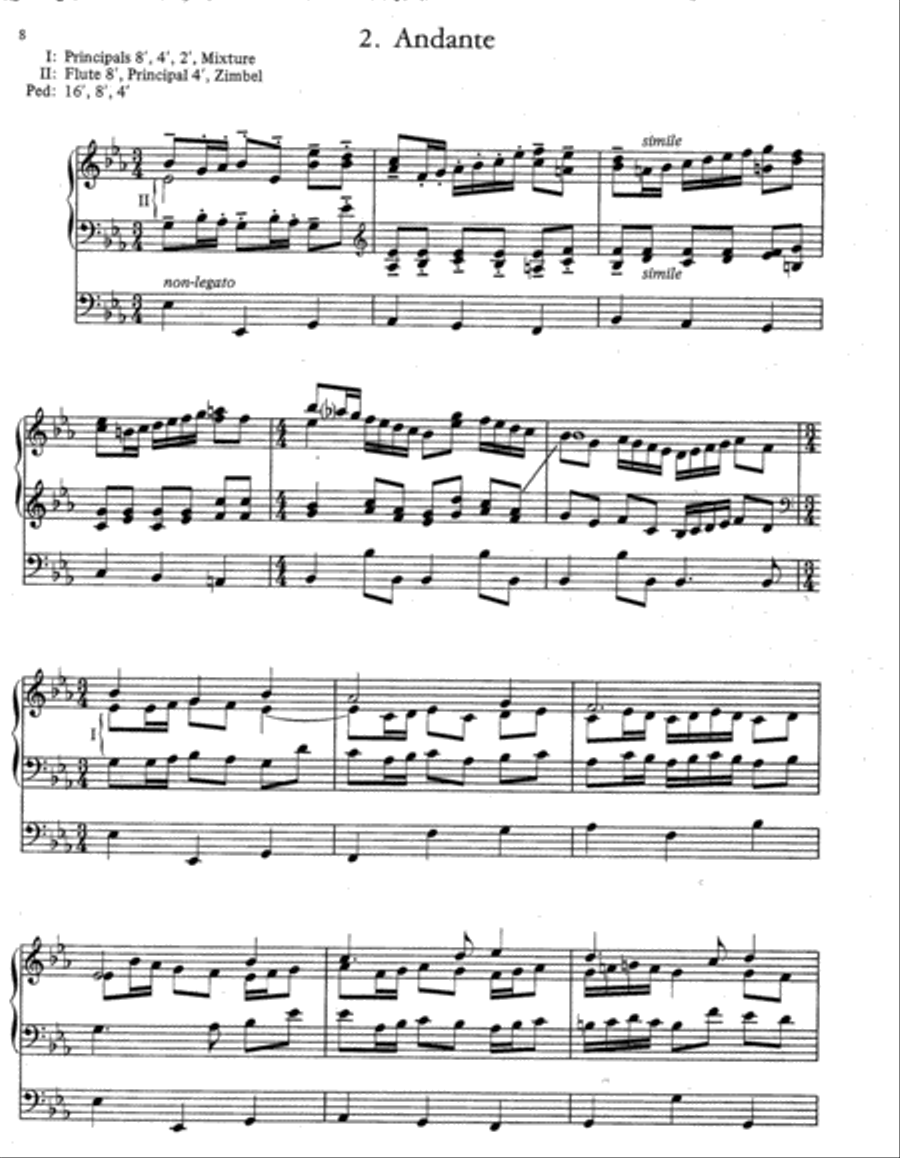 Partita on Awake, My Heart, With Gladness Organ scores gallery preview page 3