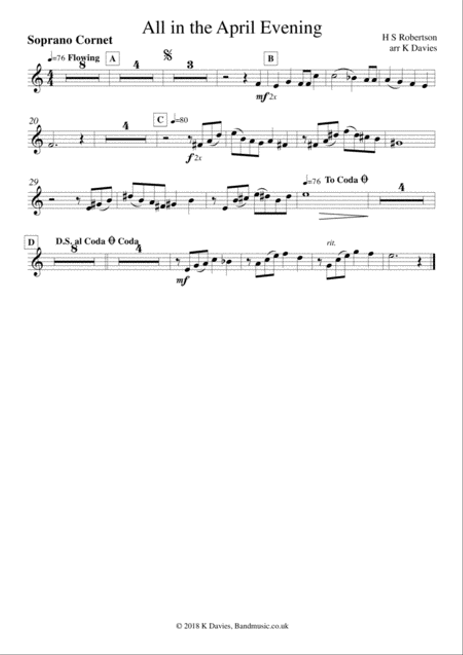 All in the April Evening Small Ensemble scores gallery preview page 6