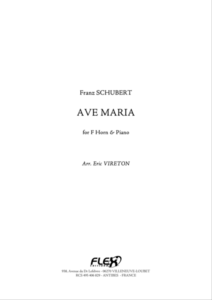 Ave Maria Piano scores gallery preview page 1