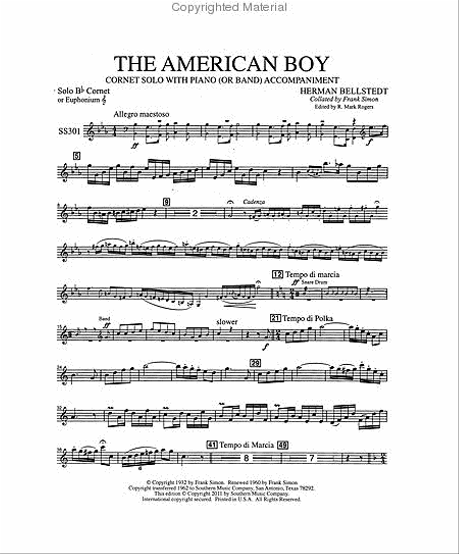 The American Boy Trumpet scores gallery preview page 4