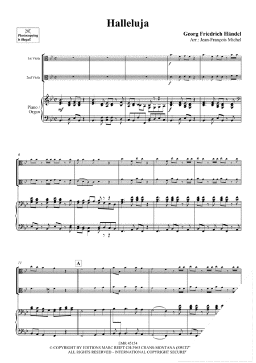 Halleluja (Handel) / Ave Maria (Bach-Gounod) / Trumpet Voluntary (Clarke) Trumpet scores gallery preview page 3