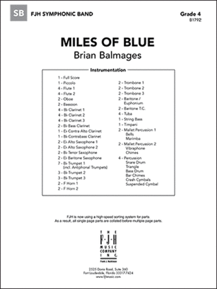 Book cover for Miles of Blue